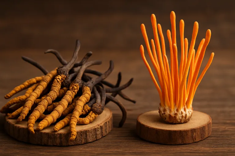 Verschillende soorten Cordyceps